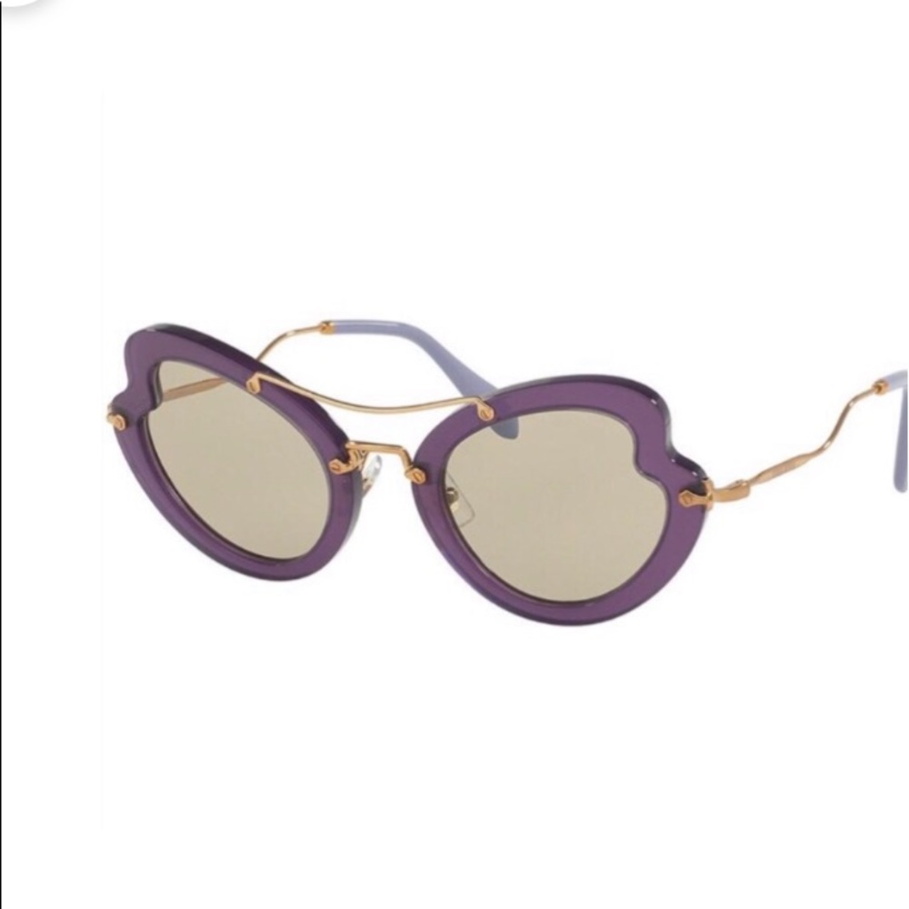 💜 Miu Miu MU11RS Cat's Eye Sunglasses💜 - Picture 1 of 9
